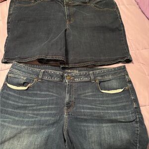 Maurices Blue Denim Shorts 24W